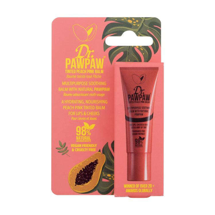Dr. PAWPAW Balm Tinted Peach Pink Balzám na rty pro ženy 10 ml
