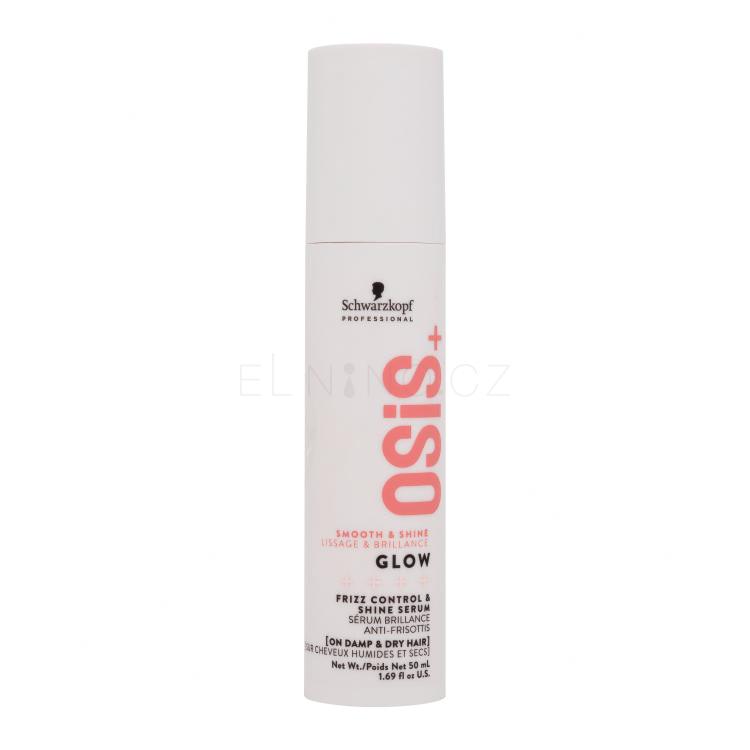 Schwarzkopf Professional Osis+ Glow Frizz Control &amp; Shine Serum Pro uhlazení vlasů pro ženy 50 ml