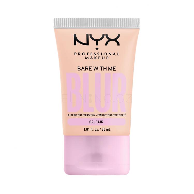 NYX Professional Makeup Bare With Me Blur Tint Foundation Make-up pro ženy 30 ml Odstín 02 Fair