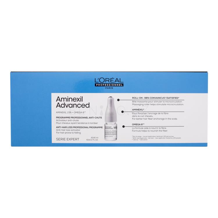 L&#039;Oréal Professionnel Aminexil Advanced Anti-Hair Loss Professional Programme Sérum na vlasy pro ženy 42x6 ml