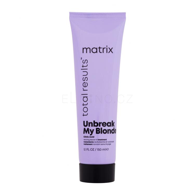 Matrix Unbreak My Blonde Reviving Leave-In Treatment Balzám na vlasy pro ženy 150 ml