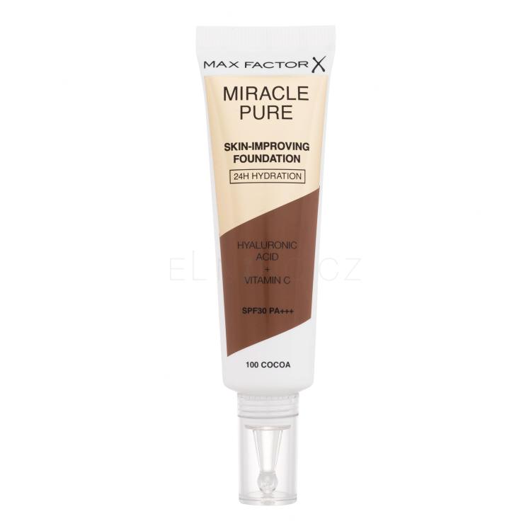 Max Factor Miracle Pure Skin-Improving Foundation SPF30 Make-up pro ženy 30 ml Odstín 100 Cocoa