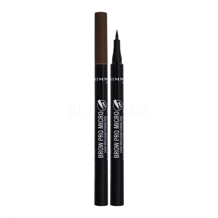 Rimmel London Brow Pro Micro 24HR Precision-Stroke Pen Tužka na obočí pro ženy 1 ml Odstín 003 Soft Brown
