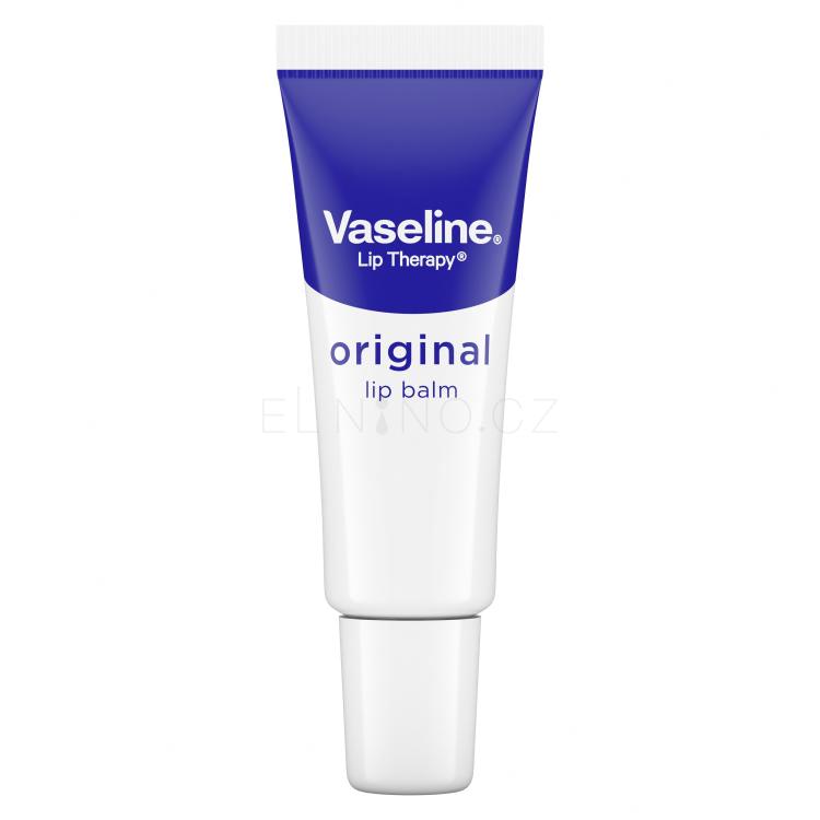 Vaseline Lip Therapy Original Lip Balm Tube Balzám na rty pro ženy 10 g