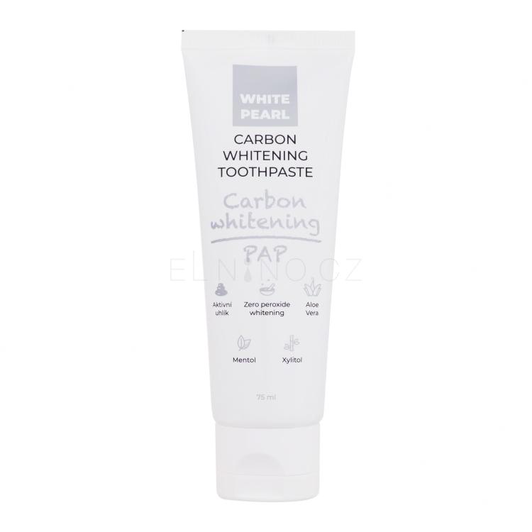 White Pearl PAP Carbon Whitening Toothpaste Zubní pasta 75 ml