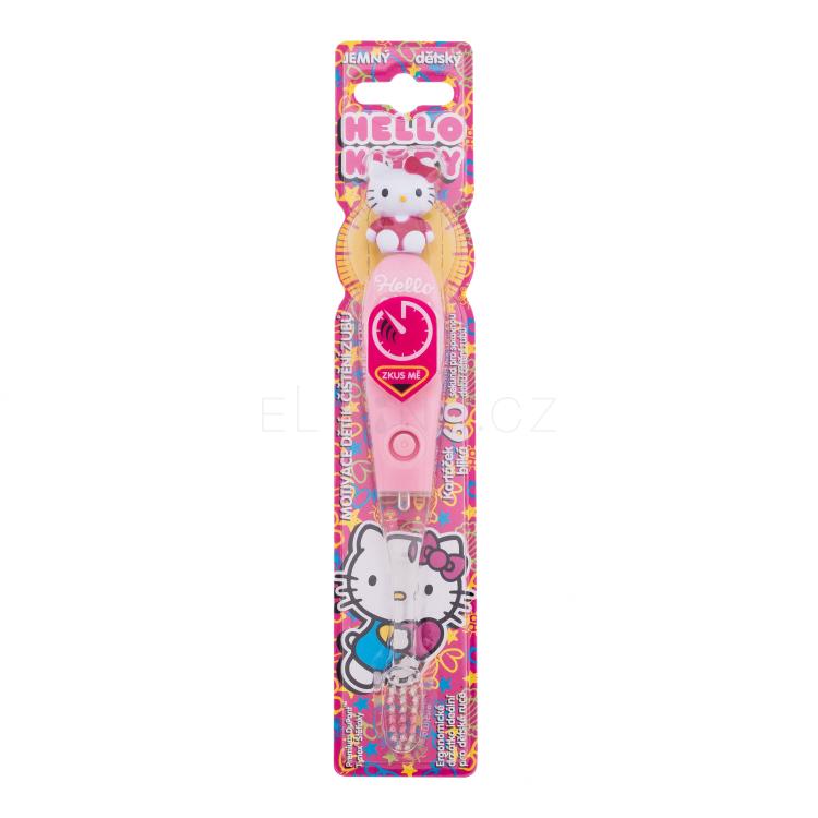 Hello Kitty Hello Kitty With Timer Klasický zubní kartáček pro děti 1 ks