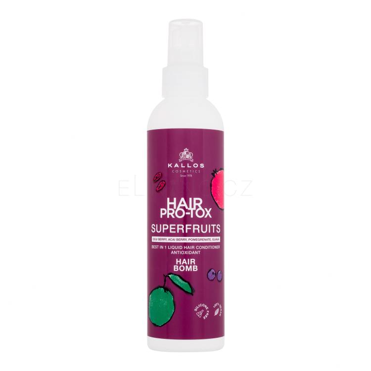 Kallos Cosmetics Hair Pro-Tox Superfruits Hair Bomb Kondicionér pro ženy 200 ml