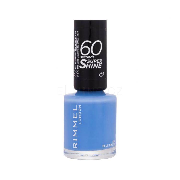 Rimmel London 60 Seconds Super Shine Lak na nehty pro ženy 8 ml Odstín 856 Blue Breeze