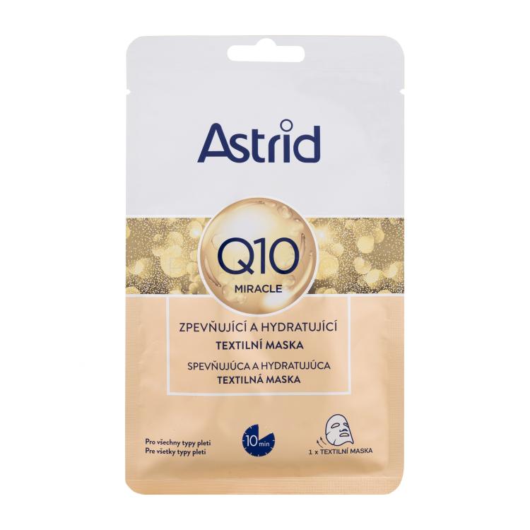 Astrid Q10 Miracle Firming and Hydrating Sheet Mask Pleťová maska pro ženy 1 ks