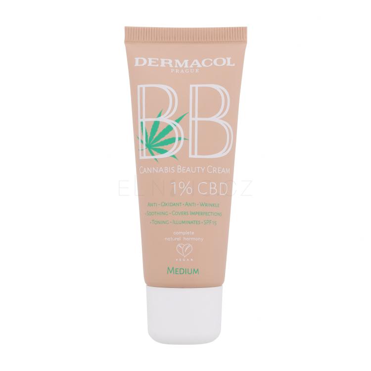 Dermacol BB Cream Cannabis Beauty Cream SPF15 BB krém pro ženy 30 ml Odstín 2 Medium