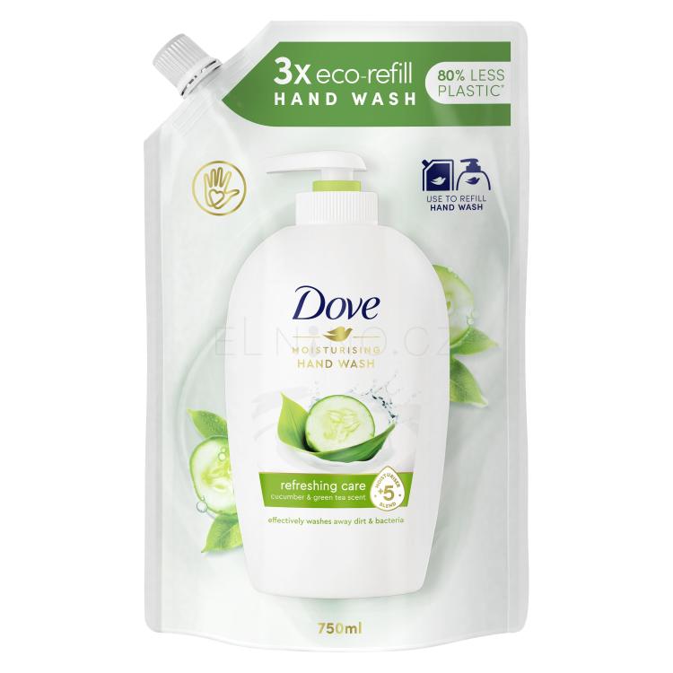 Dove Refreshing Cucumber &amp; Green Tea Tekuté mýdlo pro ženy Náplň 750 ml