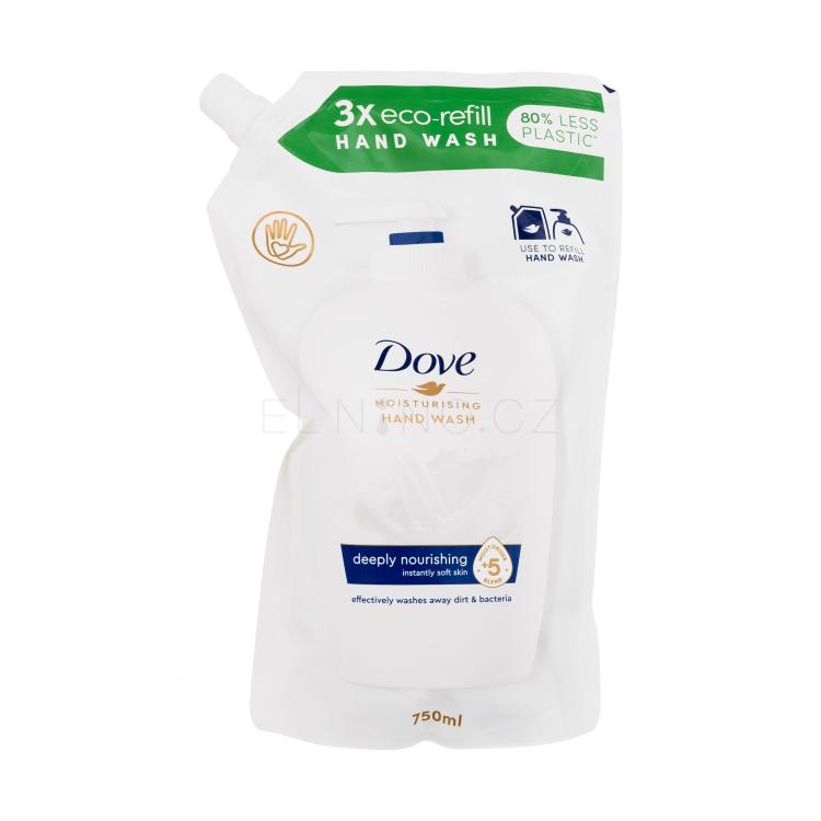 Dove Deeply Nourishing Original Hand Wash Tekuté mýdlo pro ženy Náplň 750 ml