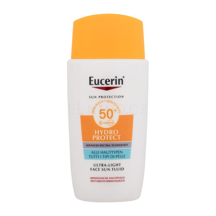 Eucerin Sun Hydro Protect Ultra-Light Face Sun Fluid SPF50+ Opalovací přípravek na obličej pro ženy 50 ml