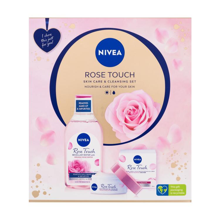 Nivea Rose Touch Dárková kazeta micelární voda Rose Touch 400 ml + denní gel-krém Rose Touch 50 ml