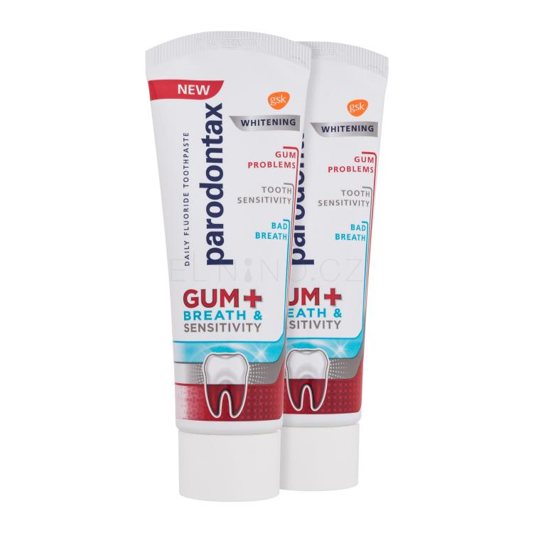 Parodontax Gum+ Breath &amp; Sensitivity Whitening Duo Zubní pasta Set