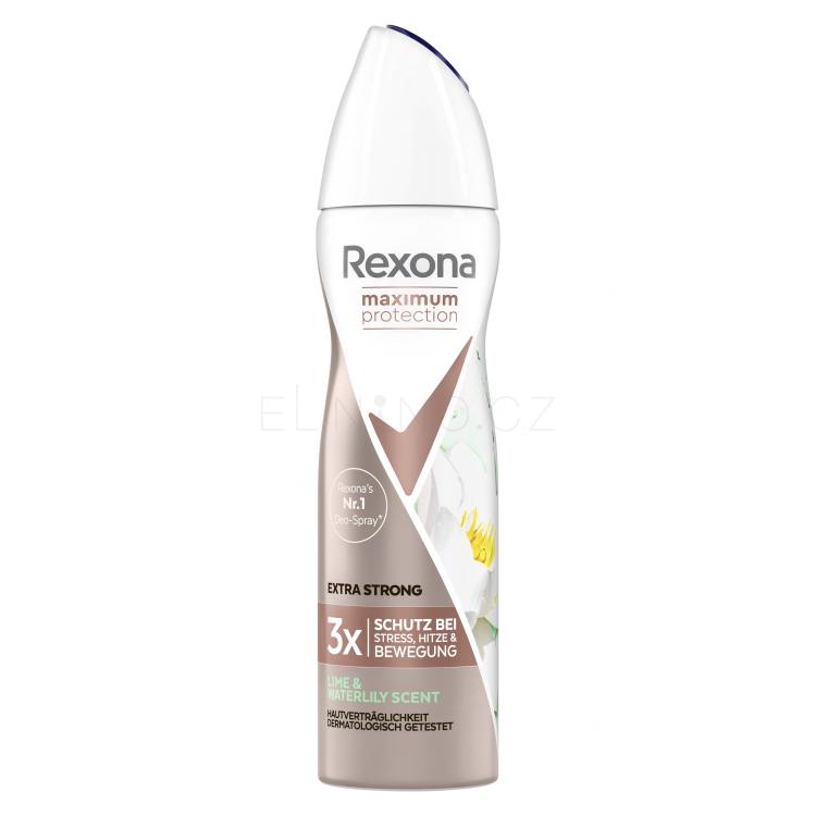Rexona Maximum Protection Lime &amp; Waterlily Antiperspirant pro ženy 150 ml