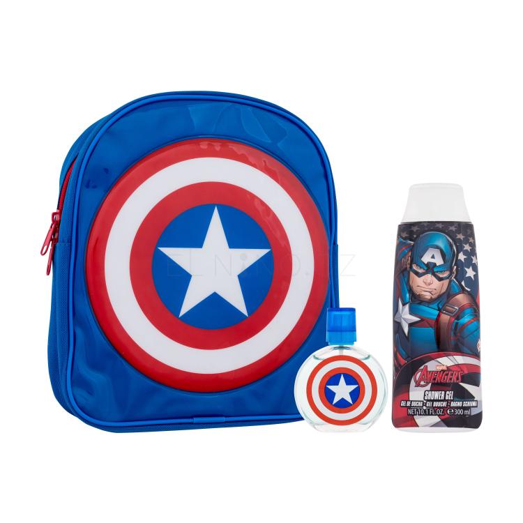 Marvel Captain America Dárková kazeta toaletní voda 50 ml + sprchový gel 300 ml + batoh