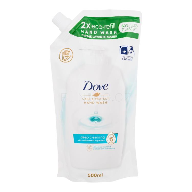 Dove Care &amp; Protect Deep Cleansing Hand Wash Tekuté mýdlo pro ženy 500 ml