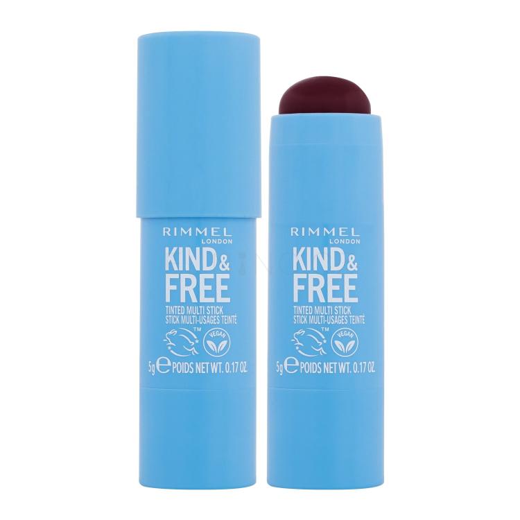 Rimmel London Kind &amp; Free Tinted Multi Stick Tvářenka pro ženy 5 g Odstín 005 Berry Sweet