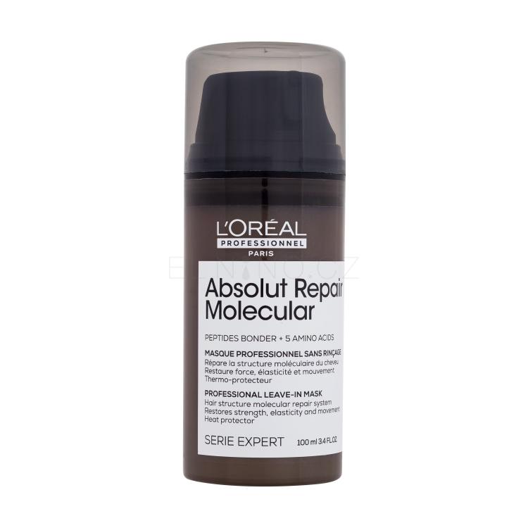 L&#039;Oréal Professionnel Absolut Repair Molecular Professional Leave-In Mask Maska na vlasy pro ženy 100 ml