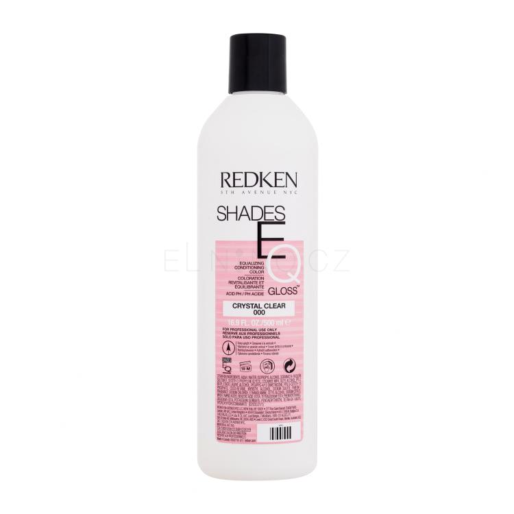 Redken Shades EQ Gloss Equalizing Conditioning Color Barva na vlasy pro ženy 500 ml Odstín 000 Crystal Clear