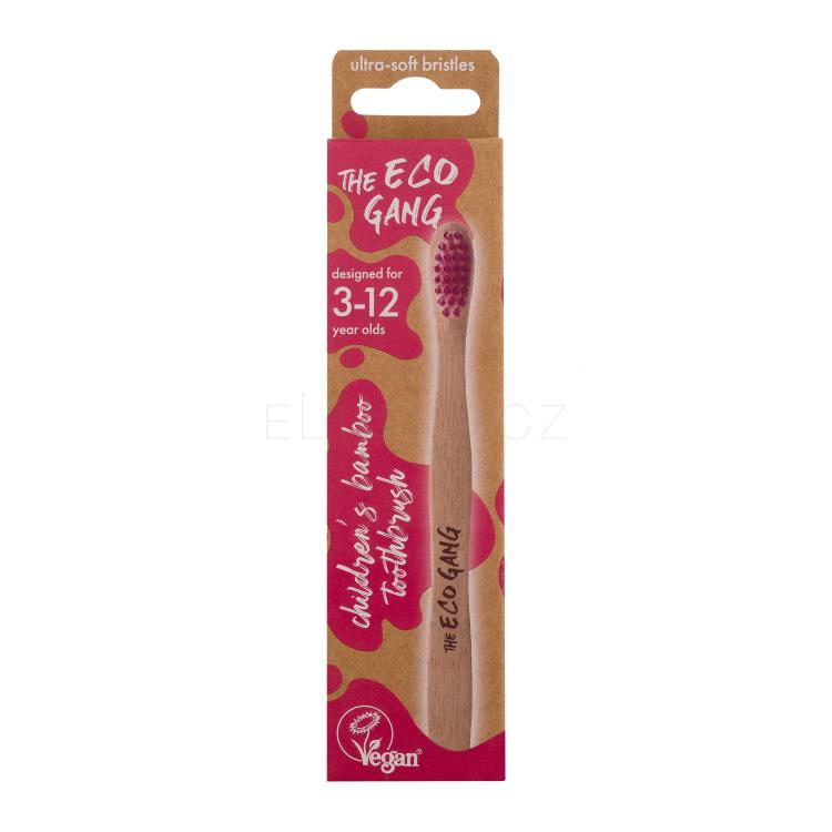 Xpel The Eco Gang Toothbrush Pink Klasický zubní kartáček pro děti 1 ks