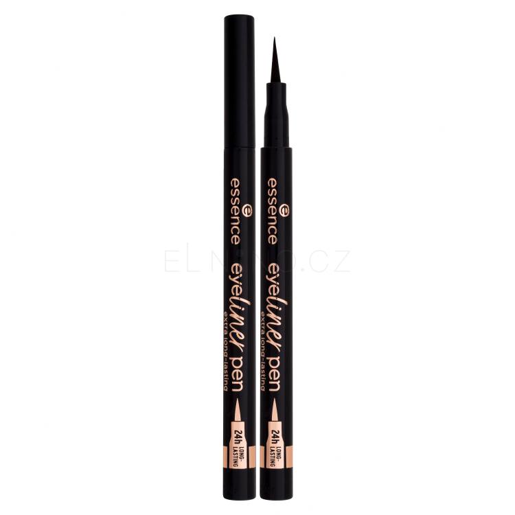 Essence Eyeliner Pen Extra Long-Lasting Waterproof Oční linka pro ženy 1,1 ml Odstín 010 Blackest Black