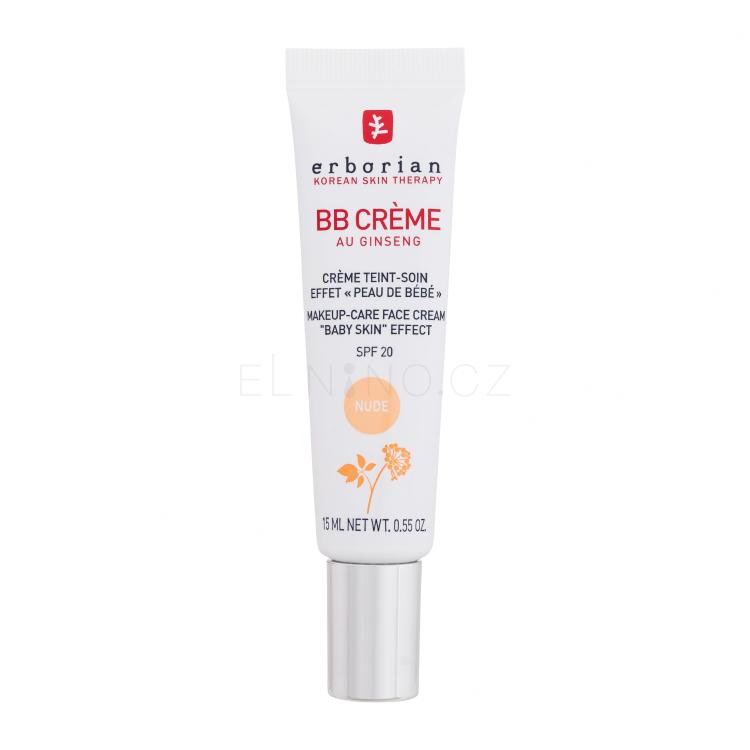 Erborian BB Crème Makeup-Care Face Cream SPF20 BB krém pro ženy 15 ml Odstín Nude
