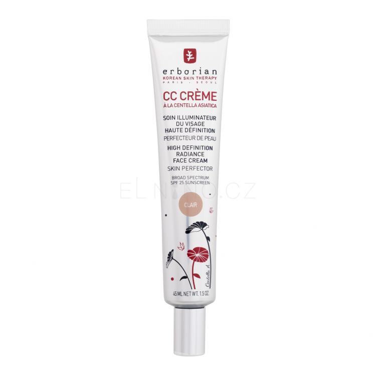 Erborian CC Crème High Definition Radiance Face Cream SPF25 CC krém pro ženy 45 ml Odstín Clair