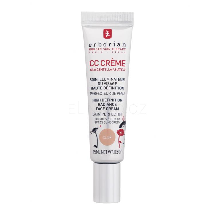 Erborian CC Crème High Definition Radiance Face Cream CC krém pro ženy 15 ml Odstín Clair