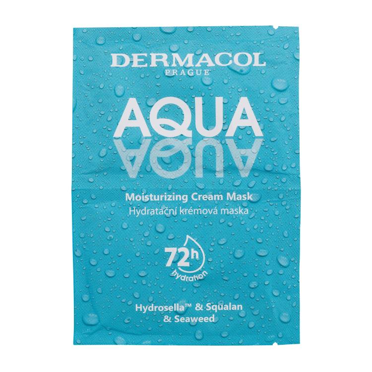 Dermacol Aqua Moisturising Cream Mask Pleťová maska pro ženy 2x8 ml