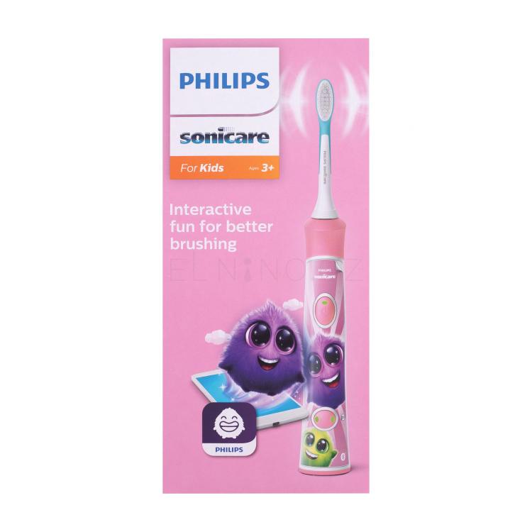 Philips Sonicare For Kids HX6352/42 Pink Sonický zubní kartáček pro děti 1 ks