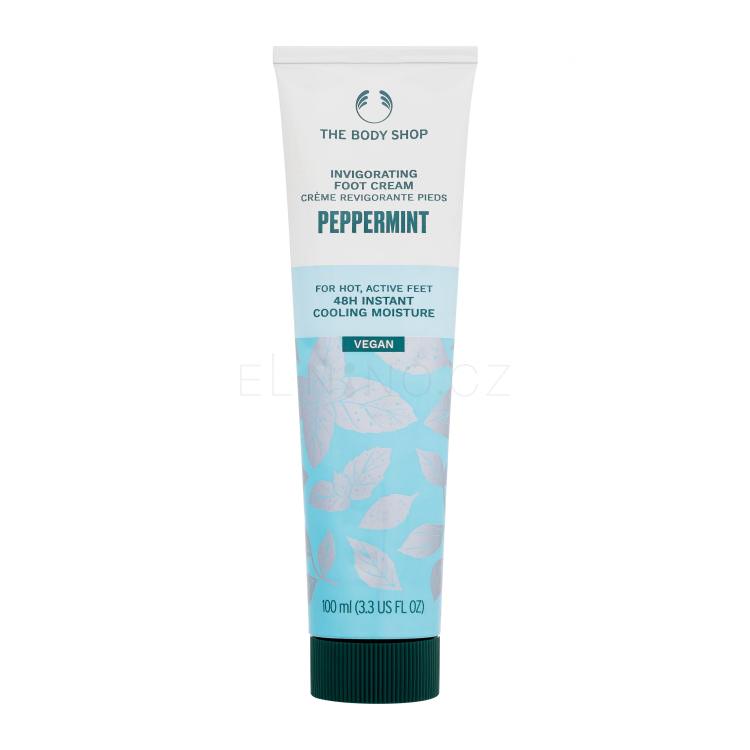 The Body Shop Peppermint Invigorating Foot Cream Krém na nohy pro ženy 100 ml