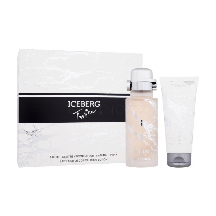 Iceberg Twice Platinum Dárková kazeta toaletní voda 125 ml + tělové mléko 100 ml