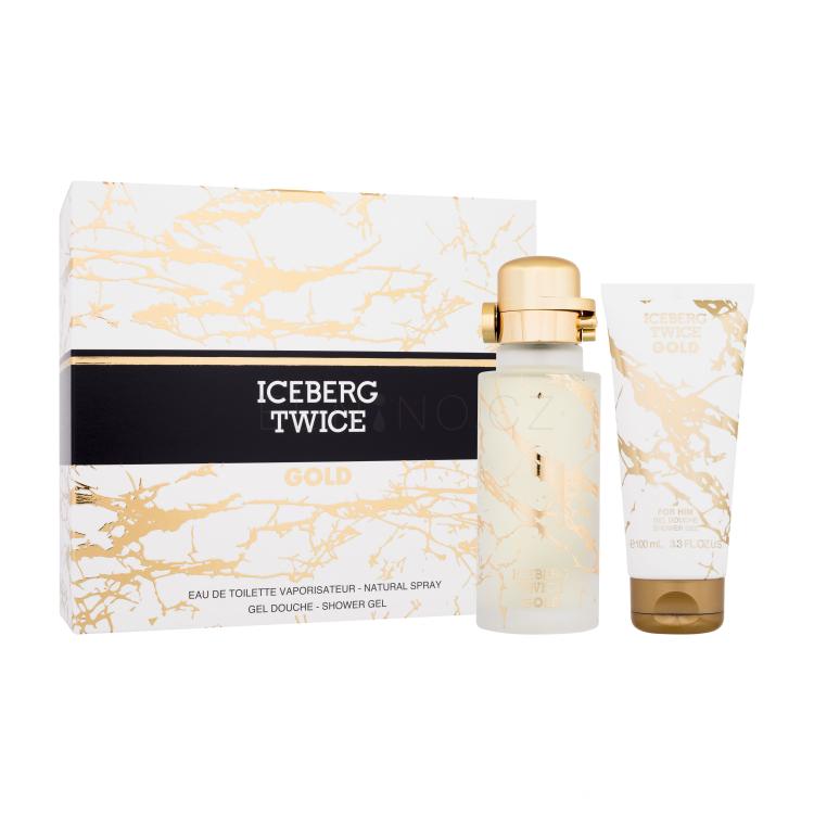 Iceberg Twice Gold Dárková kazeta toaletní voda 125 ml + sprchový gel 100 ml