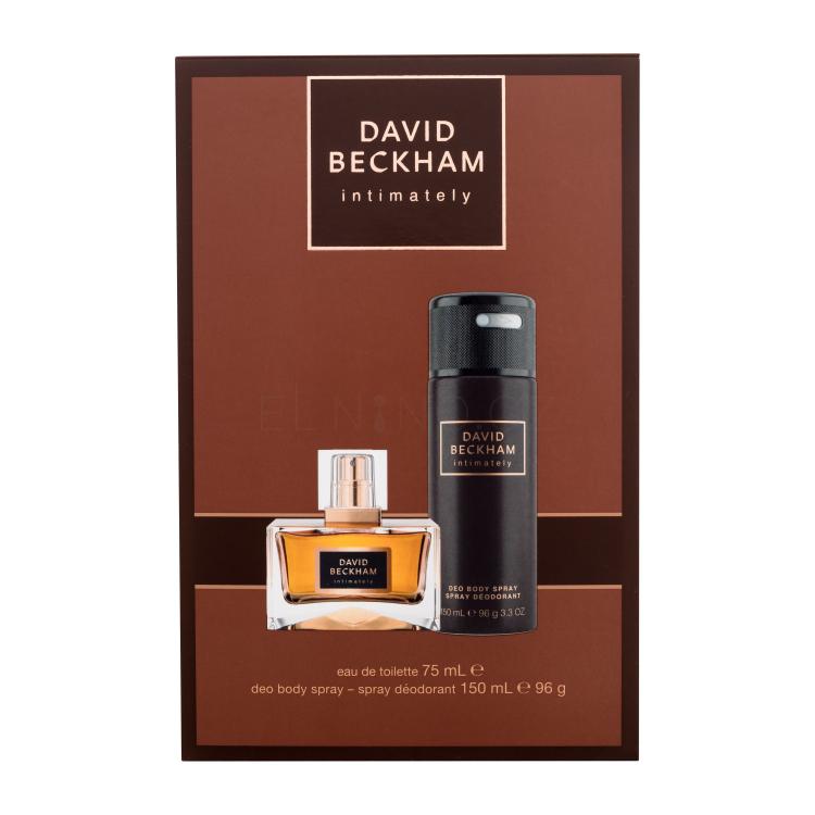 David Beckham Intimately Dárková kazeta toaletní voda 75 ml + deodorant 150 ml poškozená krabička