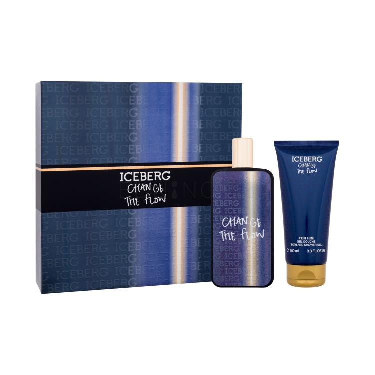 Iceberg Change The Flow Dárková kazeta toaletní voda 100 ml + sprchový gel 100 ml