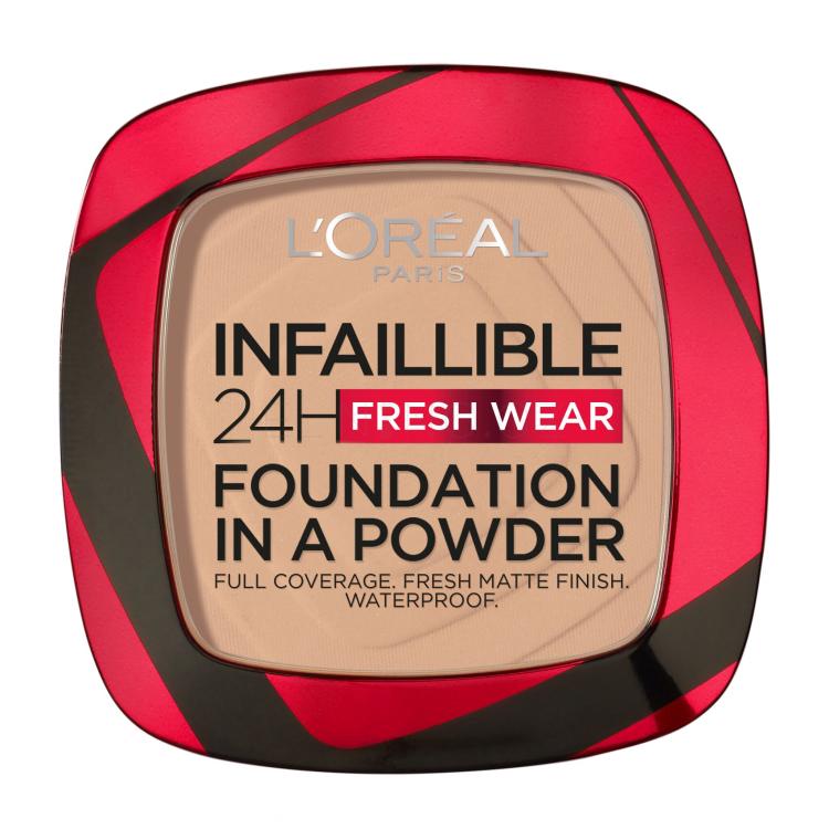 L&#039;Oréal Paris Infaillible 24H Fresh Wear Foundation In A Powder Make-up pro ženy 9 g Odstín 130 True Beige