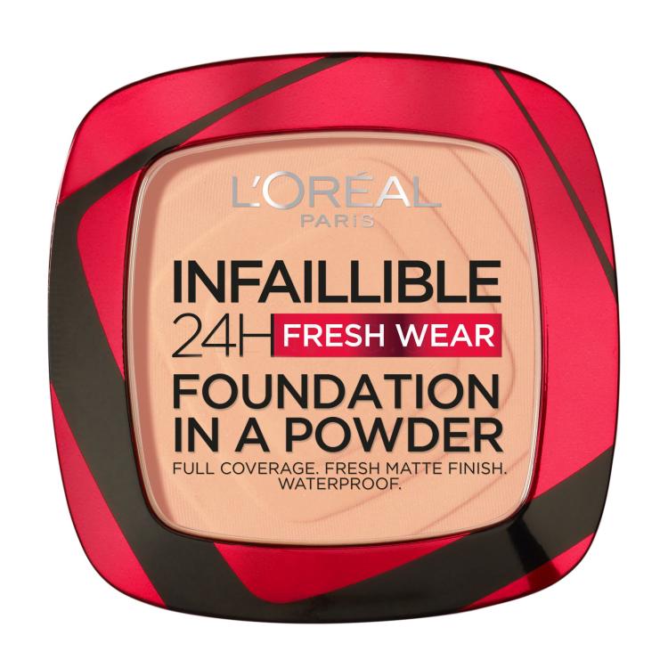 L&#039;Oréal Paris Infaillible 24H Fresh Wear Foundation In A Powder Make-up pro ženy 9 g Odstín 200 Golden Sand