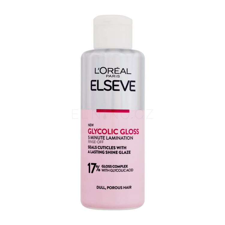 L&#039;Oréal Paris Elseve Glycolic Gloss 5 Minute Lamination Maska na vlasy pro ženy 200 ml