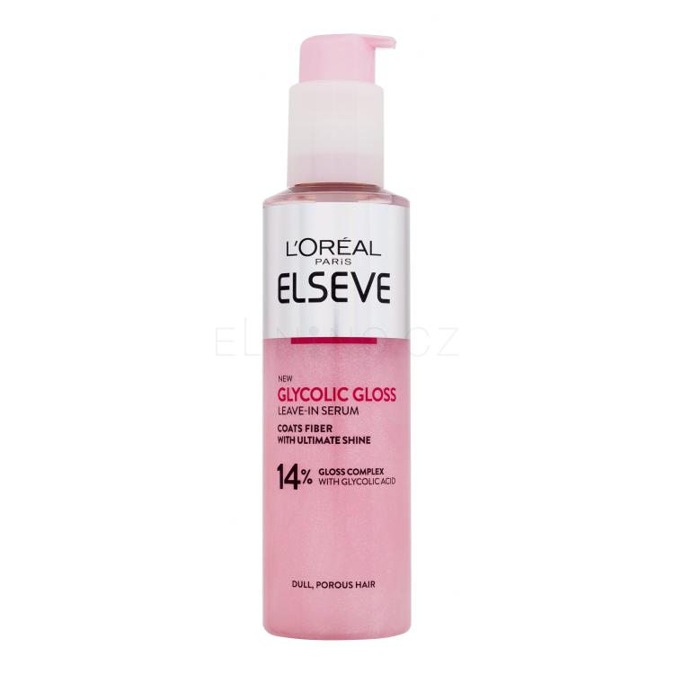 L&#039;Oréal Paris Elseve Glycolic Gloss Leave-In Serum Sérum na vlasy pro ženy 150 ml