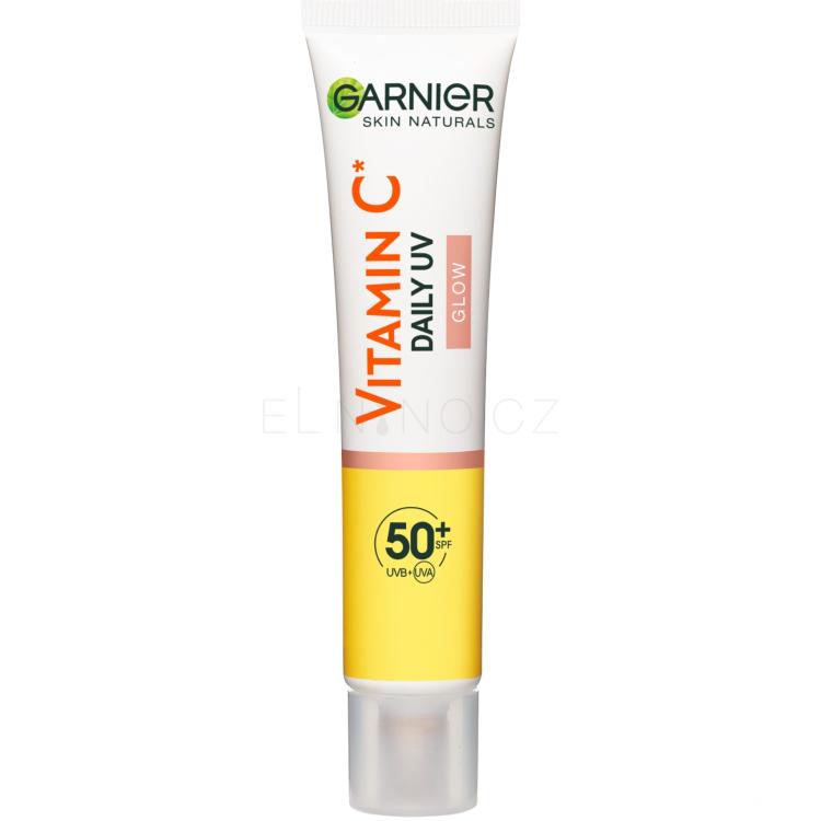 Garnier Skin Naturals Vitamin C Daily UV Glow SPF50+ Denní pleťový krém pro ženy 40 ml