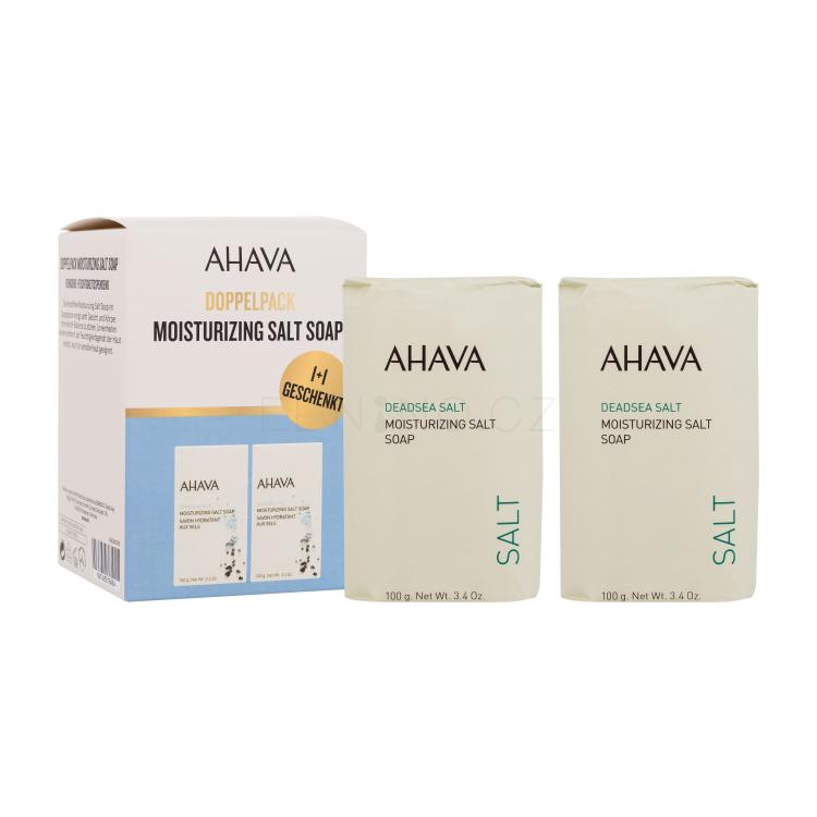 AHAVA Deadsea Salt Moisturizing Salt Soap Duo Tuhé mýdlo pro ženy Set