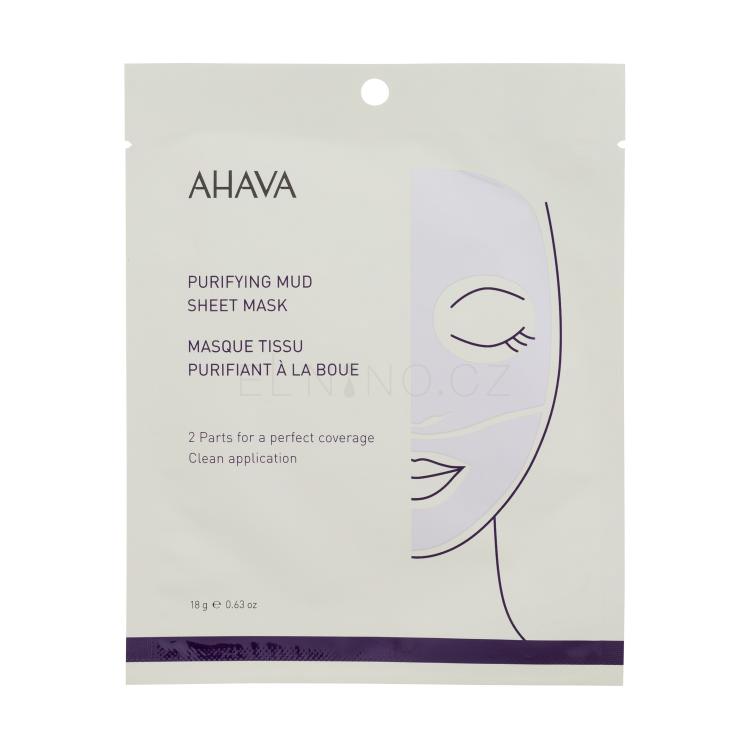 AHAVA Purifying Mud Sheet Mask Pleťová maska pro ženy 18 g