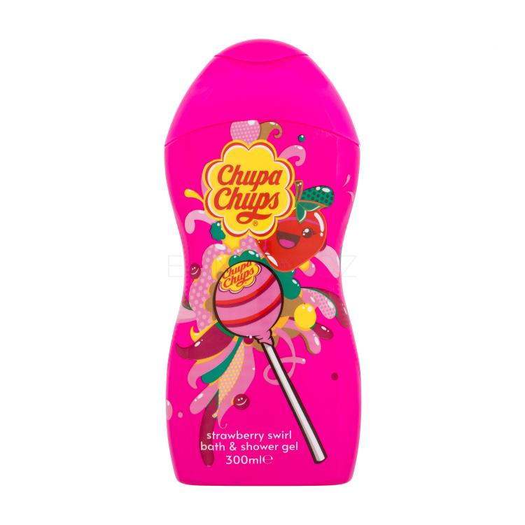 Chupa Chups Bath &amp; Shower Strawberry Swirl Sprchový gel pro děti 300 ml