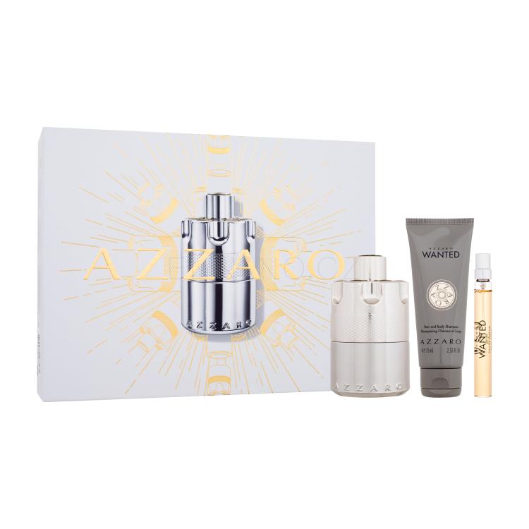 Azzaro Wanted Dárková kazeta parfémovaná voda 100 ml + parfémovaná voda 10 ml + sprchový gel 75 ml
