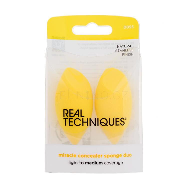 Real Techniques Miracle Concealer Sponge Duo Aplikátor pro ženy 2 ks