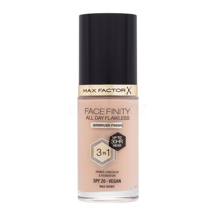 Max Factor Facefinity All Day Flawless SPF20 Make-up pro ženy 30 ml Odstín N42 Ivory