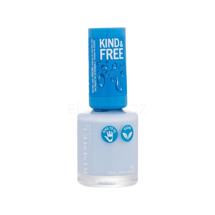 Rimmel London Kind &amp; Free Lak na nehty pro ženy 8 ml Odstín 152 Tidal Wave Blue
