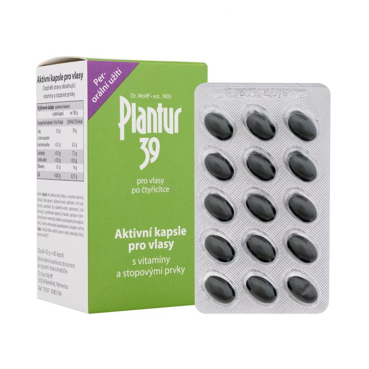 Plantur 39 Active Capsules For Hair Doplněk stravy pro ženy 60 ks